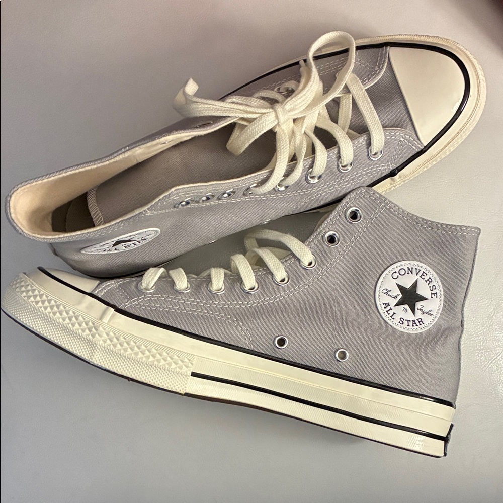 Converse Gray High-Top Sneakers